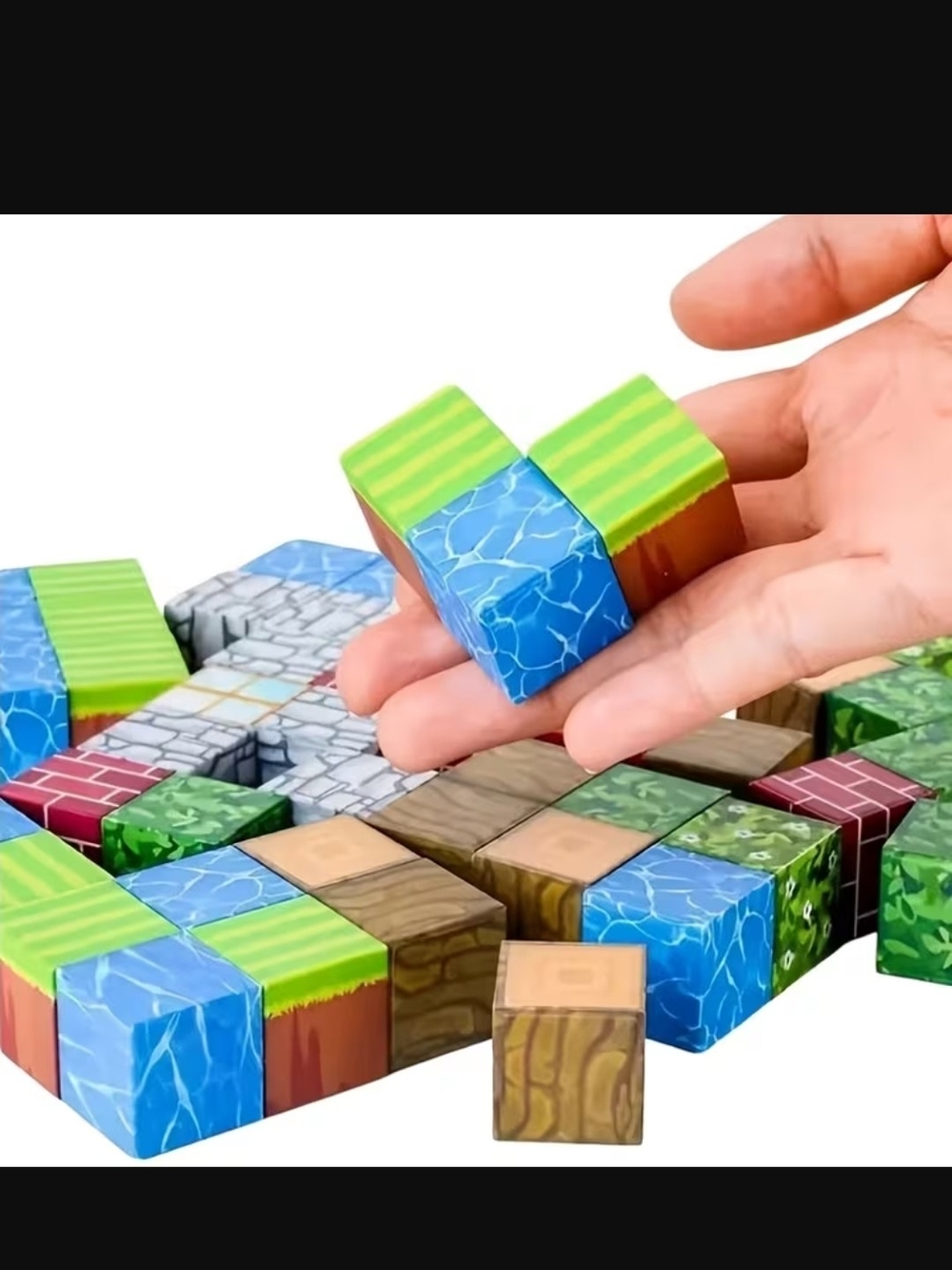 Magnetic Terrain Building Blocks - 2 Packs - Makes An Excellent Stocking Stuffer